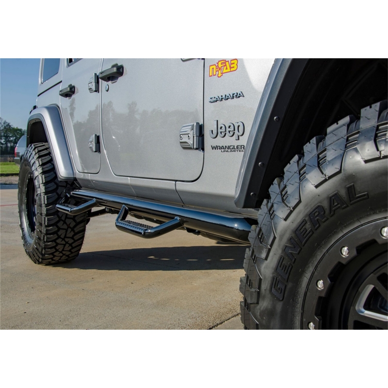 N-FAB | Nerf Step - Wheel-to-Wheel (2 Steps) - Wrangler (4xe) / Wrangler (JL) 2018-2023 N-FAB Step Bars