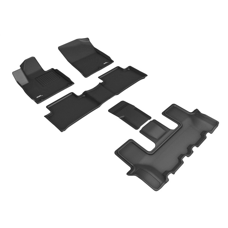 3D Mats | KAGU Floor Mat - 1ère, 2e & 3e Rangées - Sorento 2.5L 2021-2023 3D Mats Floor Mats