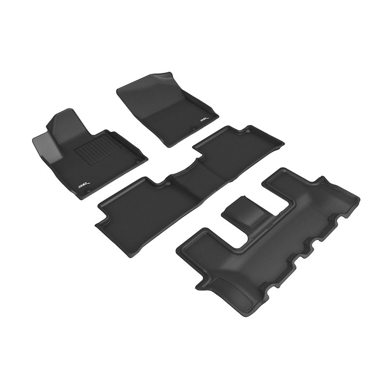 3D Mats | KAGU Floor Mat - 1ère, 2e & 3e Rangées - Sorento 2.5L 2021-2023 3D Mats Floor Mats