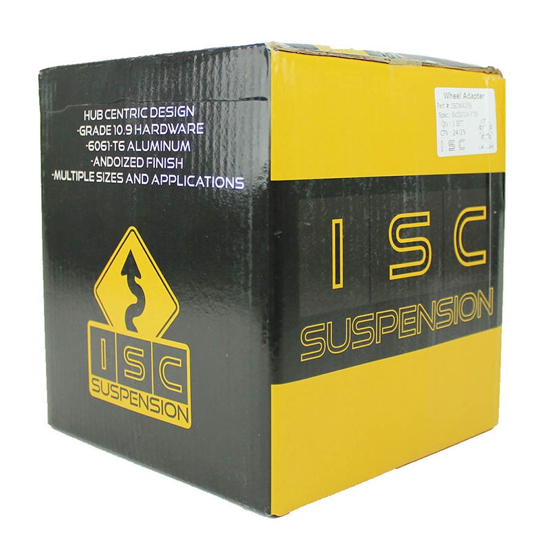 ISC Suspension | Wheel Adapters - 25mm / 56.1mm / 5x100-5x114.3 / 12x1.25 (Gold) ISC Suspension Spacer de roues