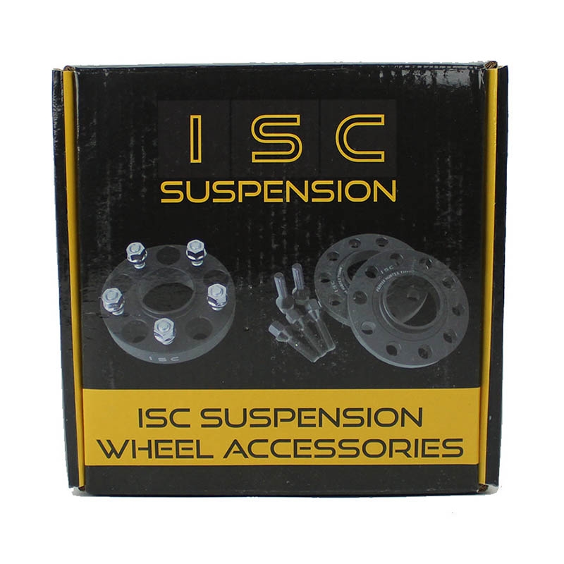 ISC Suspension | Wheel Spacers - 15mm / 60mm / 5x114.3 / 12x1.5 (Black) (Sold as a pair) ISC Suspension Spacer de roues