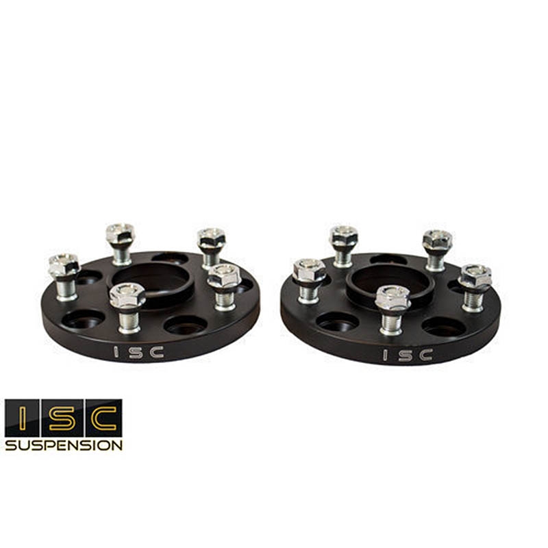 ISC Suspension | Wheel Spacers - 15mm / 67mm / 5x114.3 / 12x1.5 (Black) (Sold as a pair) ISC Suspension Wheel Spacers