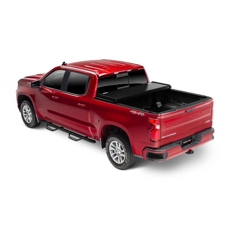 Rugged Liner | E-Series Hard Folding Tonneau Cover - Silverado 2500 HD / Silverado 3500 HD / Sierra 2500 HD / Sierra 3500 HD ...