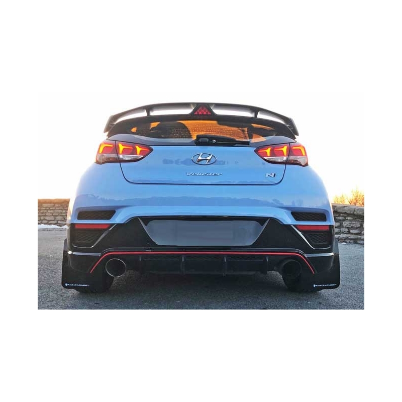 RallyArmor | Mud flap White Logo - Veloster N 2019-2022 RallyArmor Mud Flaps