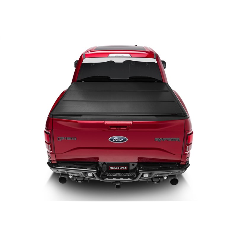 Rugged Liner | Premium Hard Folding Tonneau Cover - Silverado 1500 / Sierra 1500 2014-2018 RUGGED LINER Tonneau Covers