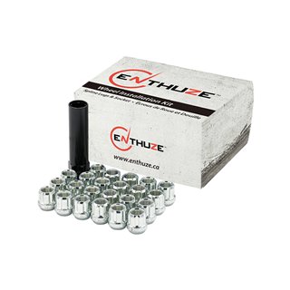 Enthuze | Lug Nuts (24) - Open End - Zinc - 12MM X 1.25 Enthuze Lug Nuts & Locks