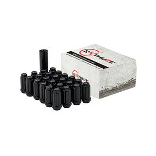 Enthuze | Lug Nuts (32) - Closed End Long - Black - 14MM X 2.00 Enthuze Noix de roues & Barrures