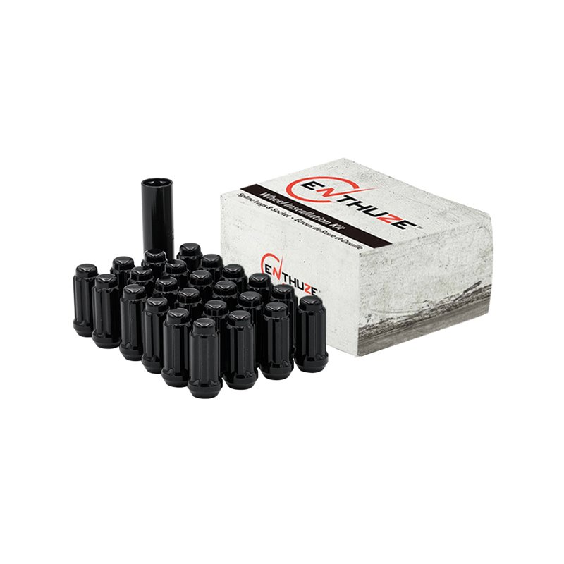 Enthuze | Lug Nuts (32) - Closed End Long - Black - 14MM X 2.00 Enthuze Noix de roues & Barrures