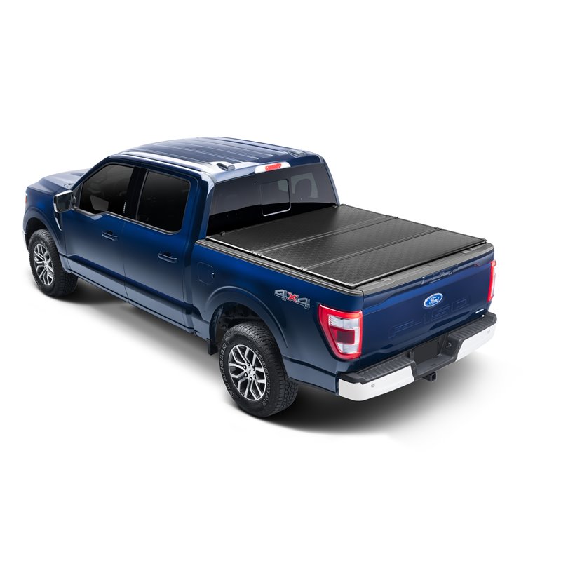 Enthuze | T-Series Hard Folding Tonneau Cover - Tundra Crew Max 5.5' Bed 2007-2021 Enthuze Tonneau Covers