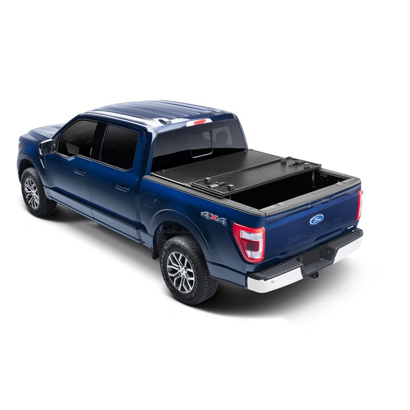 Enthuze | T-Series Hard Folding Tonneau Cover - Tundra 6.5' Bed 2007-2021 (w/o Factory Cargo Rails) Enthuze Tonneau Covers