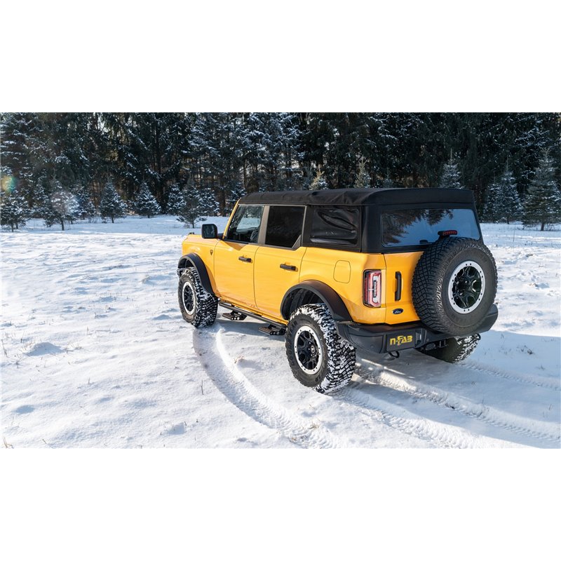 N-FAB | RKR Step System - Full Length (2 Step Mounts/2 Steps) - Bronco 4 Doors 2021-2022