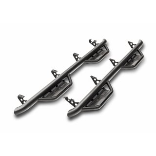 N-FAB | Podium LG Nerf Step - Cab Length (2 Steps) - Ram 1500 3.0L / 3.6L / 5.7L 2019-2023 N-FAB Step Bars