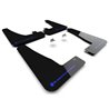 RallyArmor | Black UR Mud Flap Logo Bleu - Tesla Model X / X Plaid 2022-2023