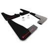 RallyArmor | Black UR Mud Flap Logo Rouge - Tesla Model X / X Plaid 2022-2023