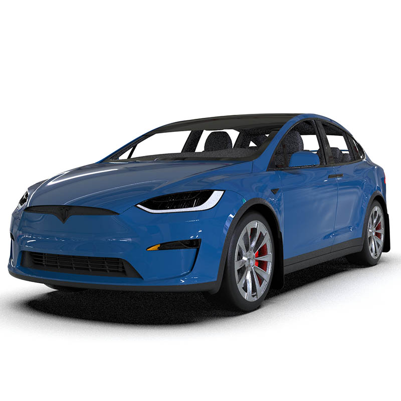 RallyArmor | Black UR Mud Flap Logo Rouge - Tesla Model X / X Plaid 2022-2023