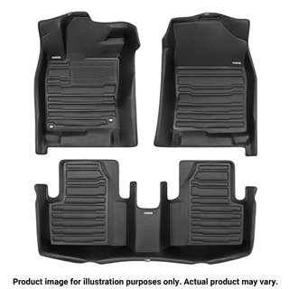 TuxMat | Floor Mats (1st & 2nd Row) - Gladiator 2020-2023 (w/ Backrow Lockable Storage) TuxMat Floor Mats