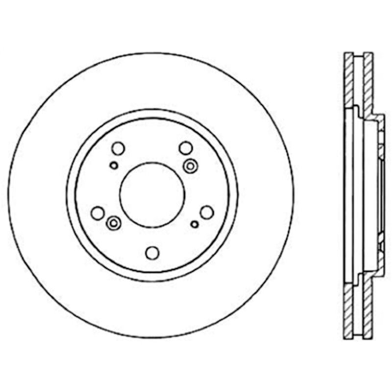 StopTech | Cryo Sport Rotor - Slotted - Arrière Droit - Vendu à l'unité