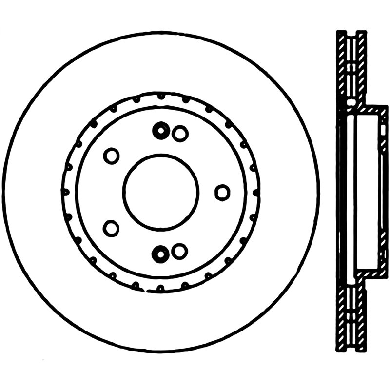 StopTech | Cryo Sport Rotor - Slotted - Avant Droit - Vendu à l'unité