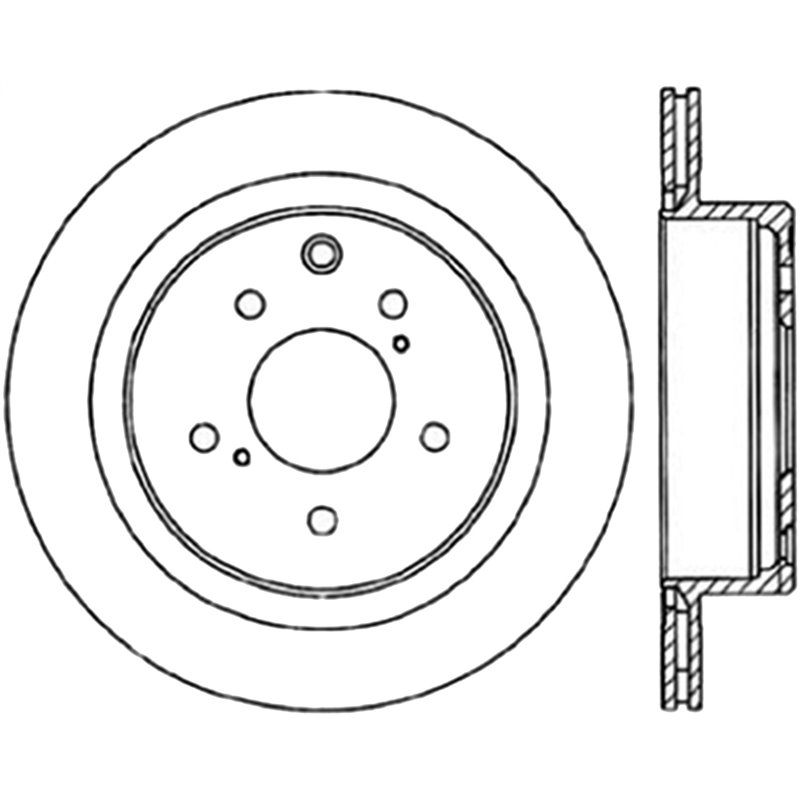 StopTech | Sport Rotor - Slotted & Drilled - Arrière Gauche - Vendu à l'unité