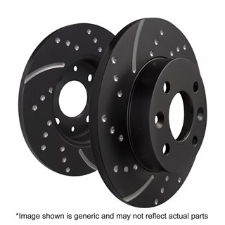 EBC Brakes | 3GD Series Sport Slotted Rotors - Rear - Wrangler (4xe) / Wrangler (JL) 2018-2022 EBC Brakes Brake Rotors