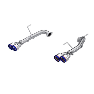MBRP | 2.5-INCH AXLE-BACK EXHAUST QUAD REAR EXIT, RACE PROFILE - EMBOUTS BLEU BRÛLÉ - WRX 2022-2023 MBRP Axle-Back Exhausts