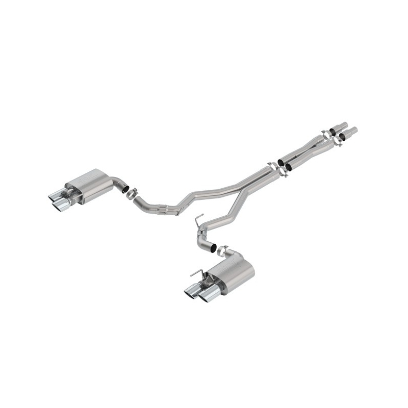 Borla | Cat-Back Exhaust ATAK avec valves - Mustang 5.0L 2018-2023 BORLA Cat-Back Exhausts