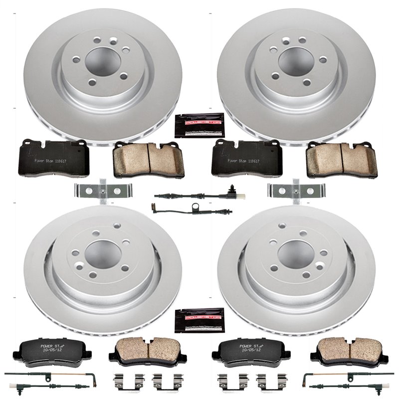 PowerStop | Z23 Evolution Sport Disc Brake Pad & Rotor Kit - Front & Rear - Range Rover Sport Supercharged 4.2L 2006-2009 Pow...