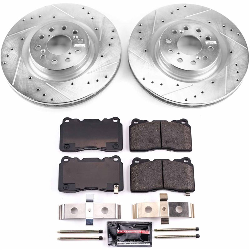 PowerStop | Z23 Evolution Sport Disc Brake Pad & Rotor Kit - Avant - Civic Type R 2.0T 2017-2019