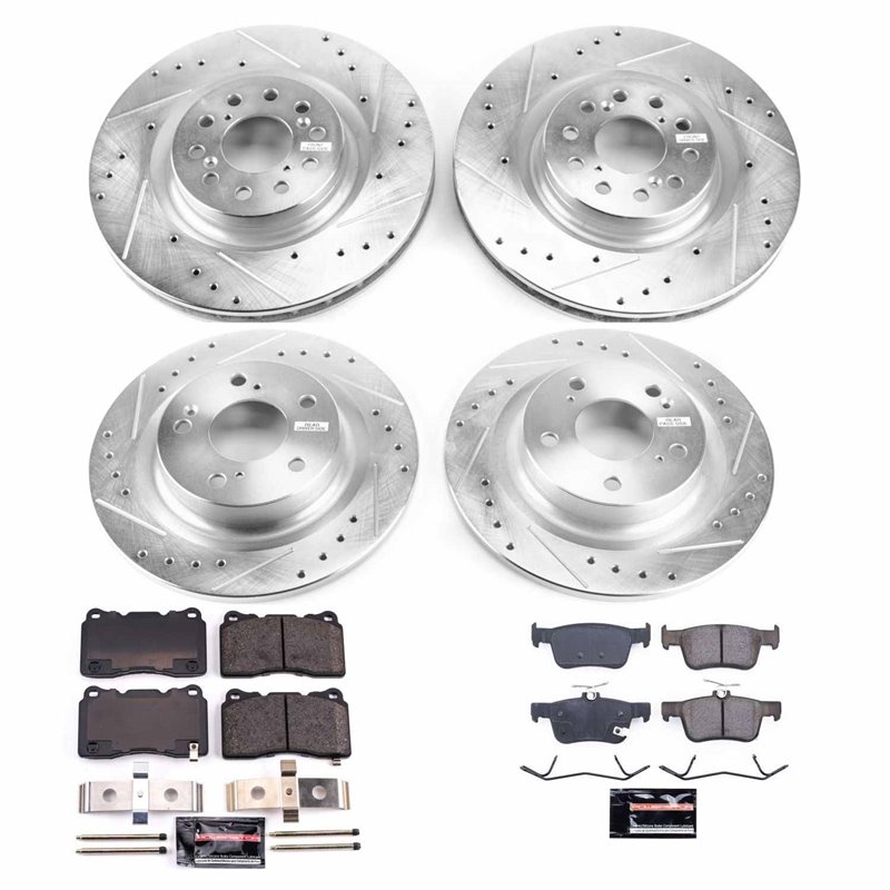 PowerStop | Z23 Evolution Sport Disc Brake Pad & Rotor Kit - Front & Rear - Civic Type R 2.0T 2017-2019 PowerStop Brake Kits