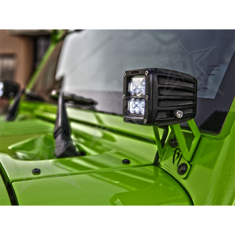 RIGID | Offroad/Racing Lamp Mount - Wrangler (JK) 3.6L / 3.8L 2007-2018 RIGID Lumières Off-Road