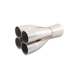 Vibrant | 4-1 Merge Collector, 2.375" Inlet I.D. Merge O.D. - 3.00" Outlet O.D. Vibrant Performance Exhaust Pipes