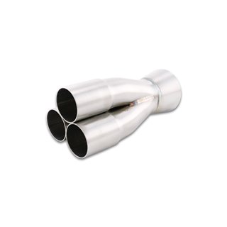 Vibrant | 3-1 Merge Collector, 1.50" Inlet I.D. Merge O.D. - 2.00" Outlet O.D. Vibrant Performance Exhaust Pipes