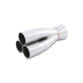 Vibrant | 3-1 Merge Collector, 1.625" Inlet I.D. Merge O.D. - 2.00" Outlet O.D. Vibrant Performance Exhaust Pipes