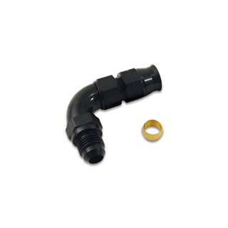 Vibrant | 90 Degree Tube to Male AN Adapter, Tube O.D. - 3/8" AN Size: -6