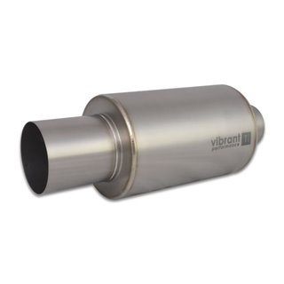 Vibrant | Muffler with Straight Cut Natural Tip, 3.50" Inlet