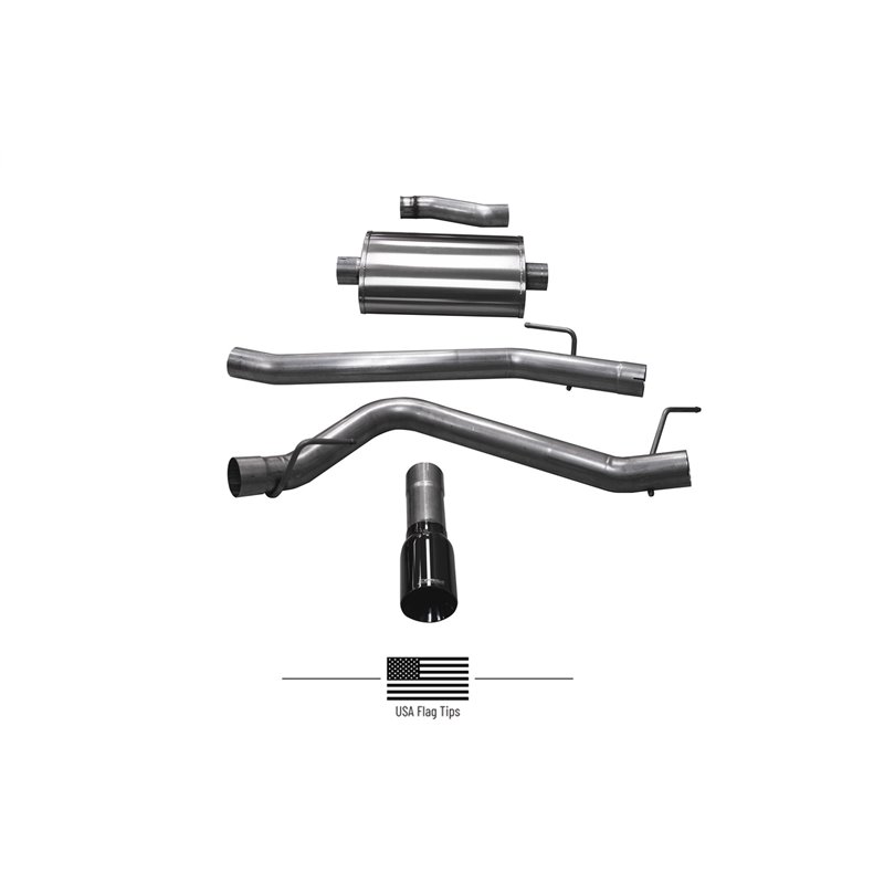 Corsa | Sport Cat-Back Exhaust System - Gladiator 3.6L 2020-2022