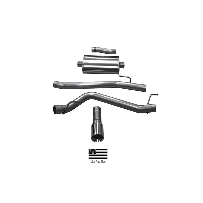 Corsa | Sport Cat-Back Exhaust System - Gladiator 3.6L 2020-2023 CORSA Performance Cat-Back Exhausts