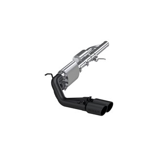 MBRP | Cat Back, Pre-Axle Dual 3 inch, BLACK - Silverado / Sierra 1500 / Limited 4.3L / 5.3L 2009-2019