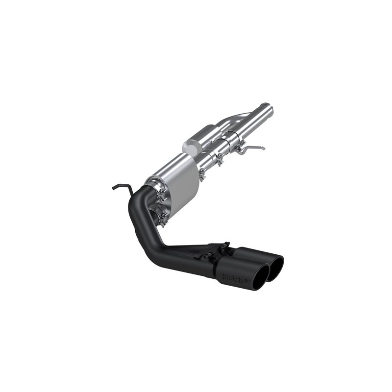 MBRP | Cat Back, Pre-Axle Dual 3 inch, BLACK - Silverado / Sierra 1500 / Limited 4.3L / 5.3L 2009-2019