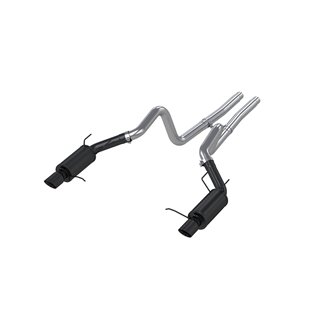 MBRP | Cat Back,Dual Split Rear,Street BLACK - Mustang 5.0L 2011-2014