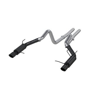 MBRP | Cat Back,Dual Split Rear,Race BLACK - Mustang GT / Shelby GT500 5.0L / 5.4L 2011-2014 MBRP Cat-Back Exhausts