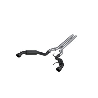 MBRP | Cat Back Dual Split RACE Version BLACK - Mustang 5.0L 2015-2017