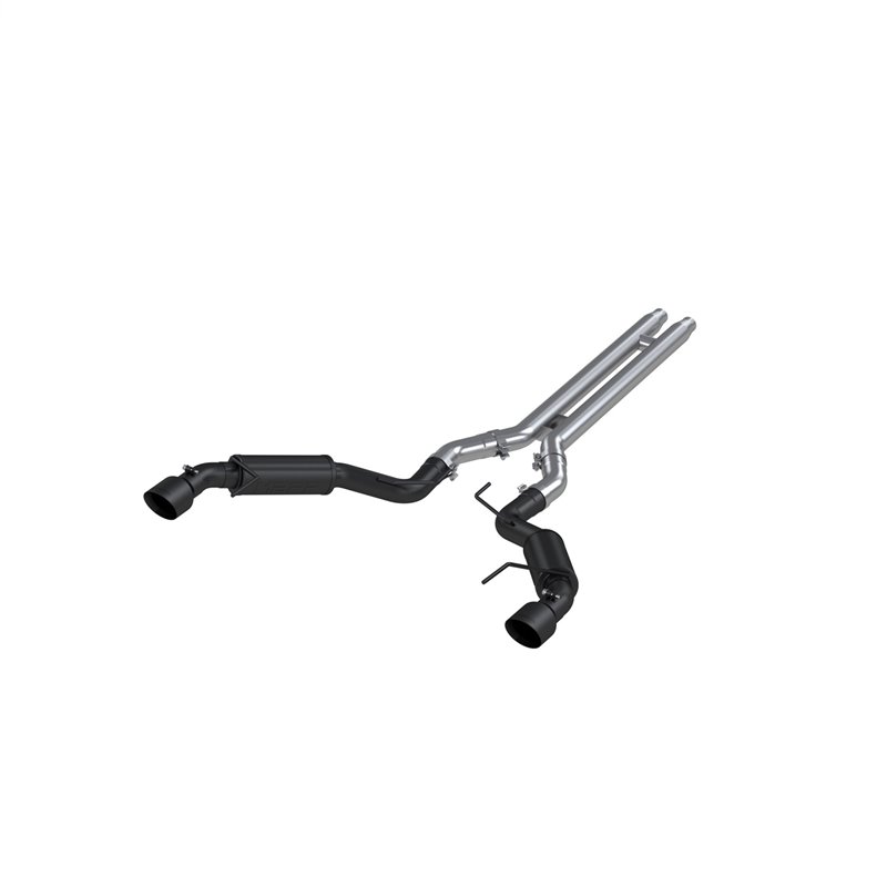 MBRP | Cat Back Dual Split RACE Version BLACK - Mustang 5.0L 2015-2017