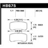 Hawk | HPS - Plaquettes Freins Arrière - Dodge / Jeep / Mitsubishi
