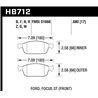 Hawk Performance | HPS - Plaquettes Freins Avant - Focus ST 2.0T 2013-2014