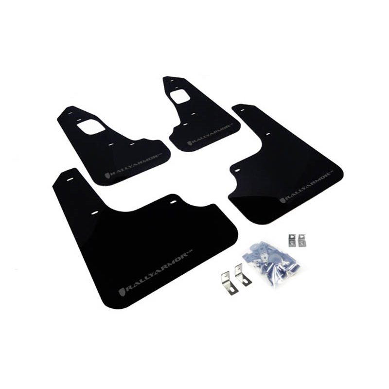 RallyArmor | Mud flap Grey logo - EVO X 2008-2015