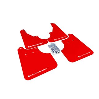 RallyArmor | UR Red Mud Flap White Logo - Forester 09-13 RallyArmor Mud Flaps