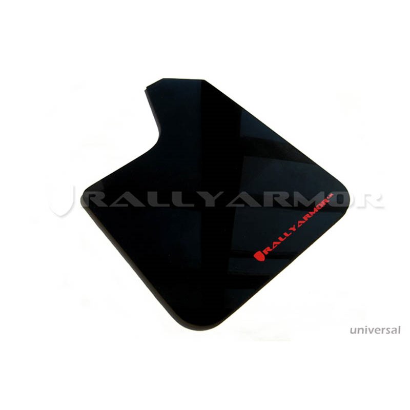 RallyArmor | UR RED Mud flap White logo - Universal  RallyArmor Mud Flaps