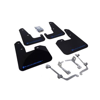 RallyArmor | Mud Flap Blue Logo - WRX Hatch 11-14 / STI Hatch 08-14 RallyArmor Mud Flaps