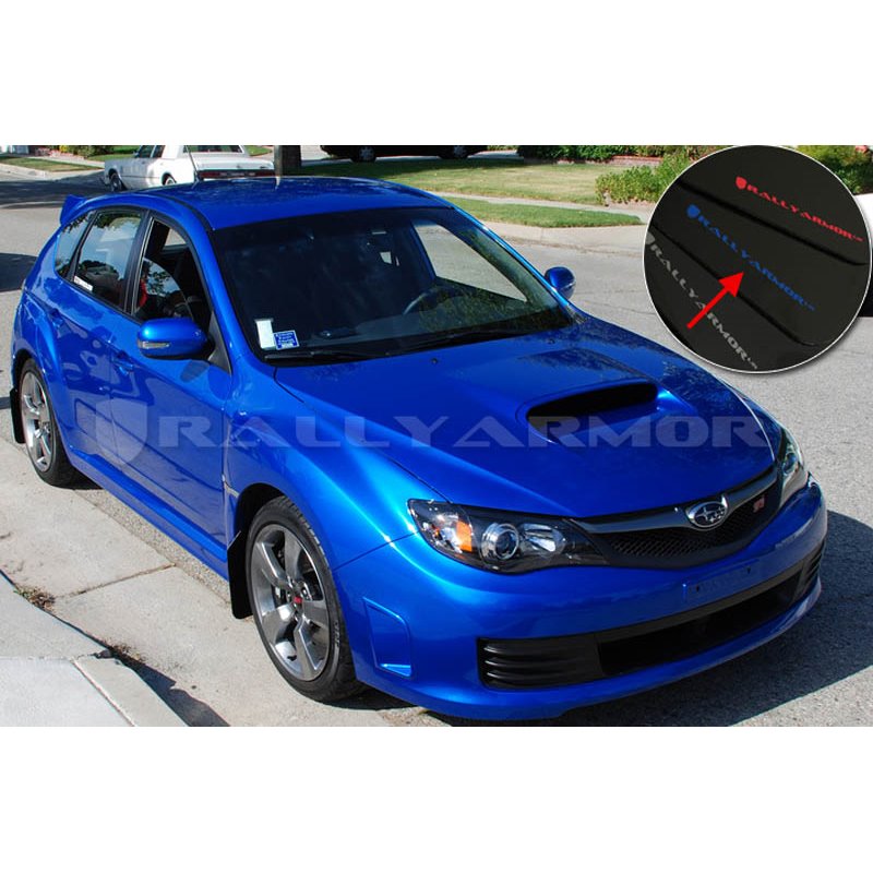 RallyArmor | Mud Flap Blue Logo - WRX Hatch 11-14 / STI Hatch 08-14 RallyArmor Mud Flaps